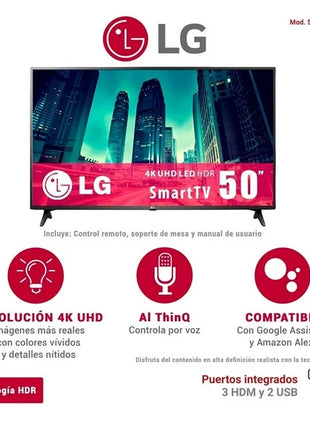 Pantalla LG 50UA7500PSA – 50” 4K UHD Smart TV