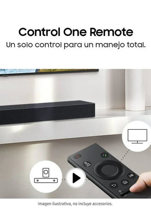 Barra de Sonido Samsung HW-C400 – Sonido Claro, Compacto y Potente para tu TV