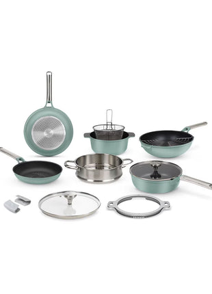 Batería Jade Cook C0497-00 – 13 Piezas Jade Pro de Aluminio Antiadherente