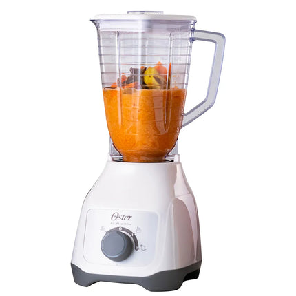 Licuadora Oster BLSTKAP-WRB-013 Kalimán – 2 Velocidades, 400W, Color Blanco con Vaso de Plástico
