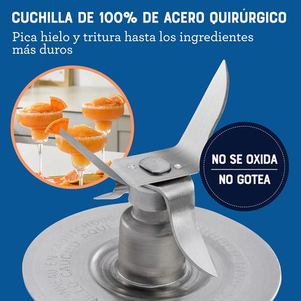 Licuadora Oster BLSTKAP-WRB-013 Kalimán – 2 Velocidades, 400W, Color Blanco con Vaso de Plástico