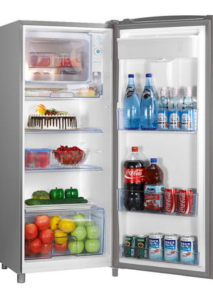 Refrigerador Hisense RR63D6WGX – 7 Pies, 1 Puerta con Despachador de Agua, Color Silver