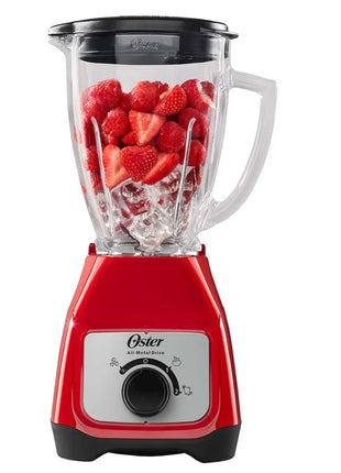 Licuadora Oster BLSTKAG-RRD Kalimán – Vaso de Vidrio, 2 Velocidades, 550W, Color Rojo