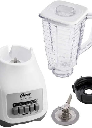 Licuadora Oster BLSTKAP-WPB-013 Kalimán – 2 Velocidades, 400W, Color Blanco con Vaso de Plástico