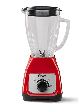 Licuadora Oster BLSTKAP-RPB-013 Kalimán – Vaso de Plástico, 2 Velocidades, 400W, Color Rojo con Botones