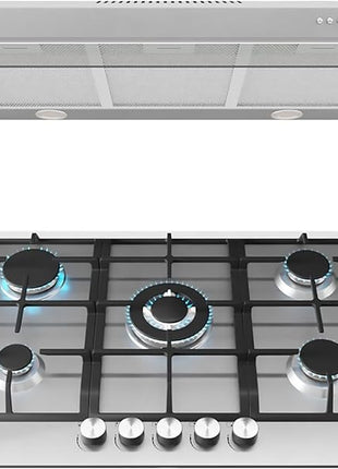 Paquete de Campana + Parrilla a Gas Teka Duetto Deluxe 75 (CPX 84220 KCL / GBS 7531 DIB3 BK)