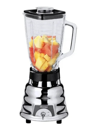 Licuadora Oster 450-10 – Cromada con Vaso de Vidrio y 1 Velocidad