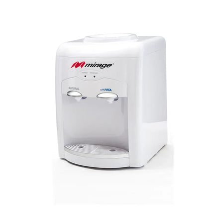 Dispensador de Agua Mirage DISX05 MDT10BB Table Top | Blanco con Gris | 3 Temperaturas | Compacto | 127 V~ | Ideal para Escritorio o Cocina