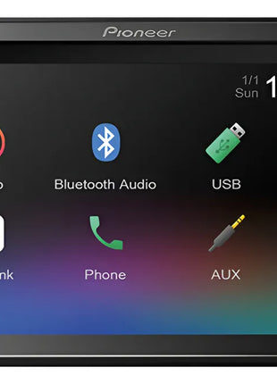 Pioneer DMH-A245BT – Pantalla 6.2”, Android/iPhone, Bluetooth y Control Total al Conducir