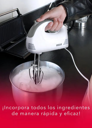 Batidora de Mano RCA RC-094 – 5 Velocidades, Potente, Ligera y Fácil de Usar
