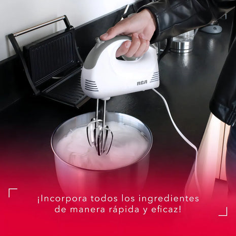 Batidora de Mano RCA RC-094 – 5 Velocidades, Potente, Ligera y Fácil de Usar