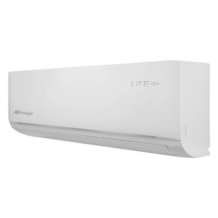 Mini split, ON/OFF,  LIFE12 plus, Blanco, Solo Frío, 1TON, 12000 BTU, 220 V, R410a, 12 SEER series