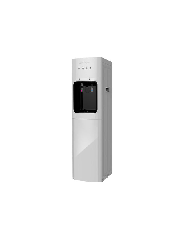 Dispensador de Agua Mirage DISX30 MDD30HC  | 3 Temperaturas | Carga Inferior | Compresor | Acero Inoxidable | 110 cm Alto