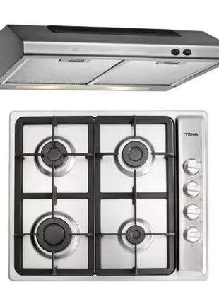 Paquete Teka Duetto Plus 60 – Campana TMX Plus 60 Inox + Parrilla EP 60 4G AI CI (00251)