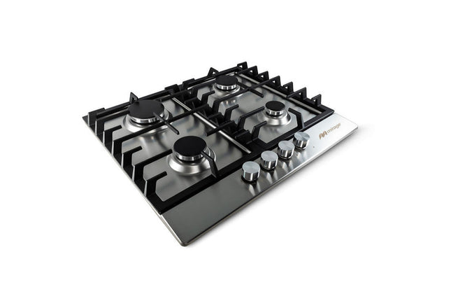 🔥 Parrilla SPARX MPS60GB de Gas | 4 Quemadores | Acero Inoxidable | Encendido Electrónico | Parrillas de Hierro Fundido | 60 cm de Ancho